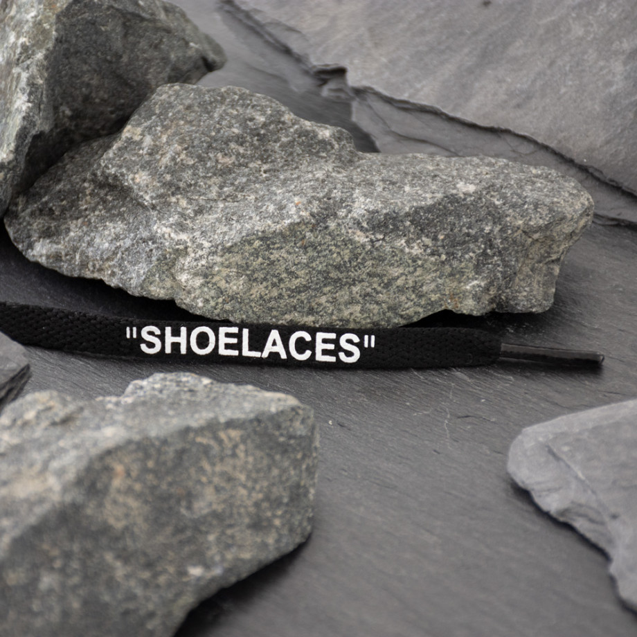 Black OFFWHITE Shoelaces. Show your peers what style means!